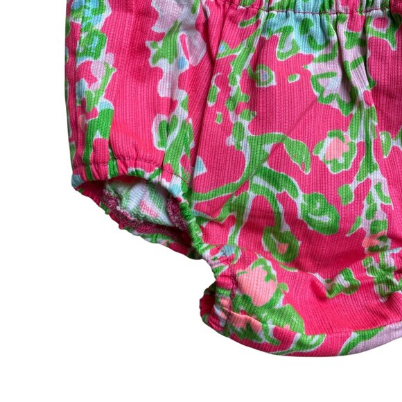 Lilly Pulitzer Southern Charm Print Baby Diaper Cover Pink Bloomers-12-18mos - Picture 3 of 6
